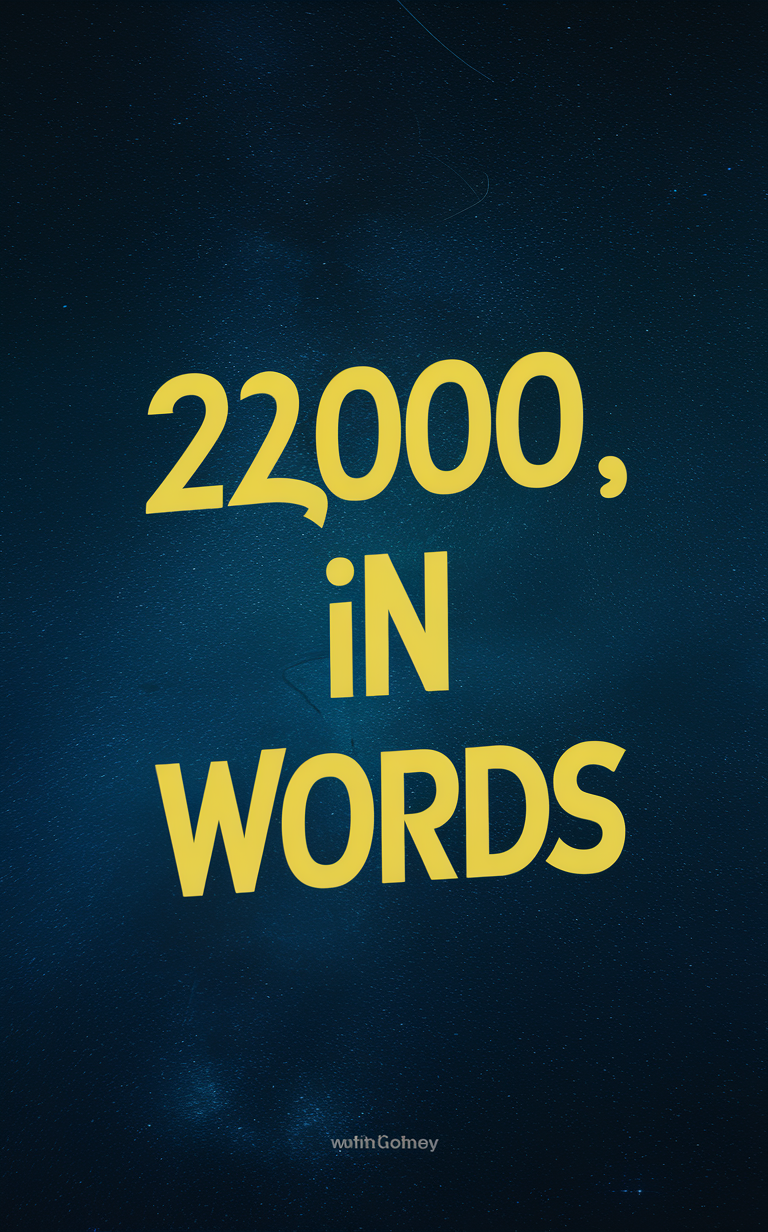 22000 In Words